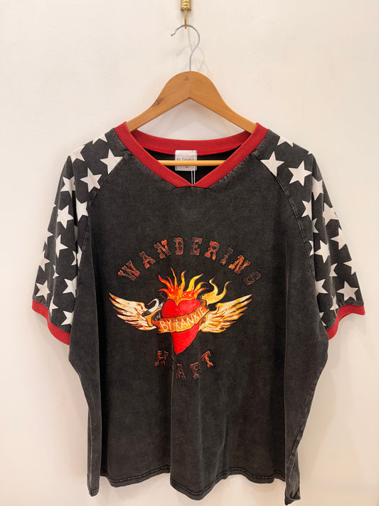 By Frankie/ Wandering Heart-Acid Wash/Cherry