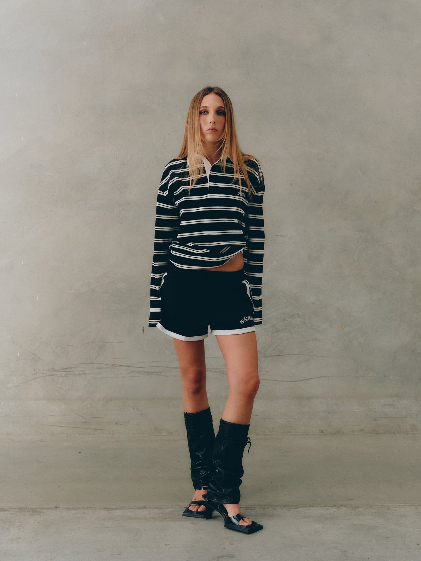 SSAINT/ REFLECTIVE V SHORTS - BLACK