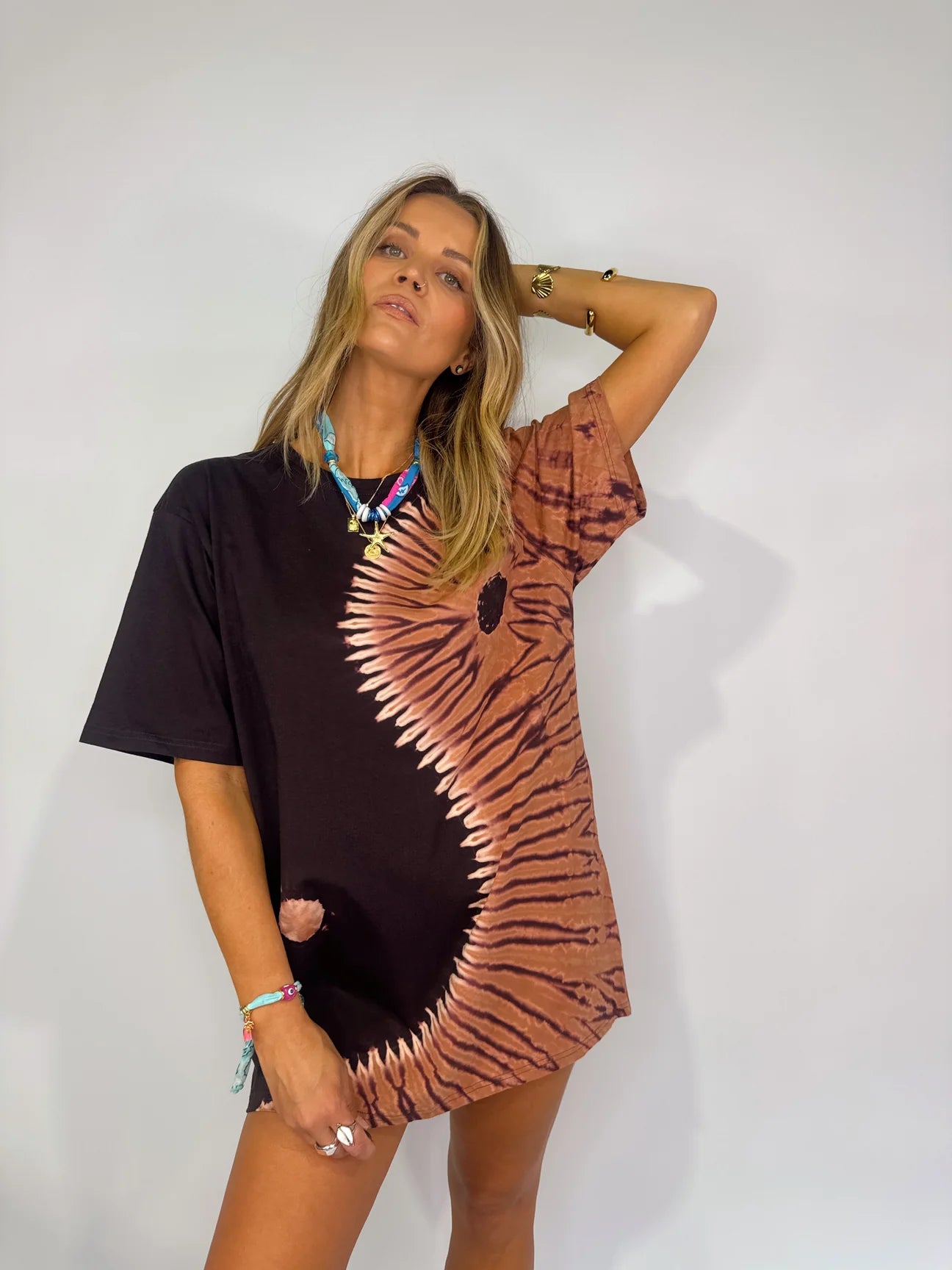ONLY LOVERS LEFT- TEE DRESS ~ CHOCO YIN YANG