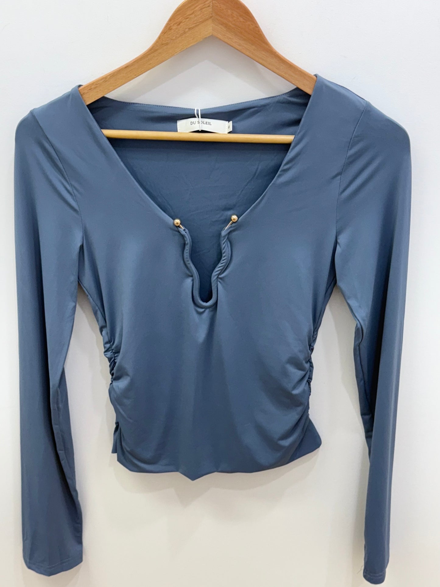 Maya long sleeve- Dusty blue