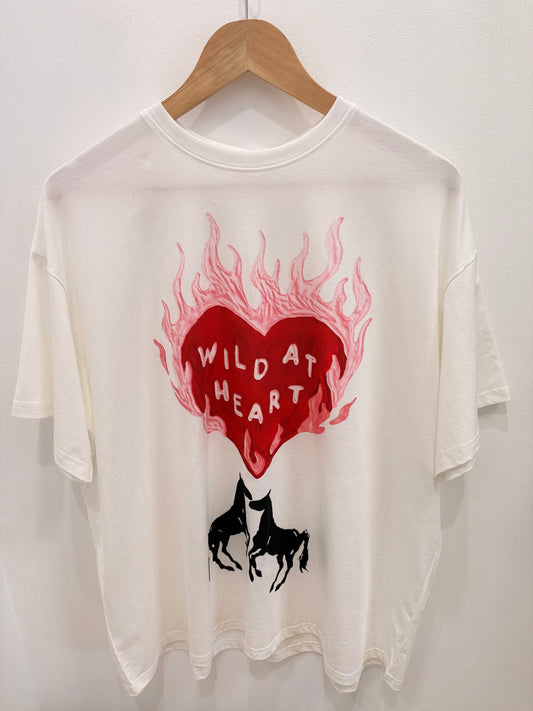 By Frankie/ Wild At Heart Tee- White