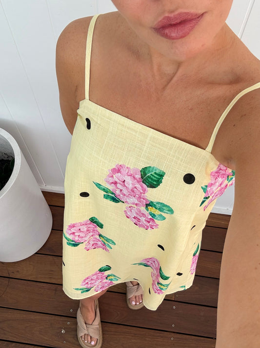 By Frankie/ Hydrangea Polka Dress