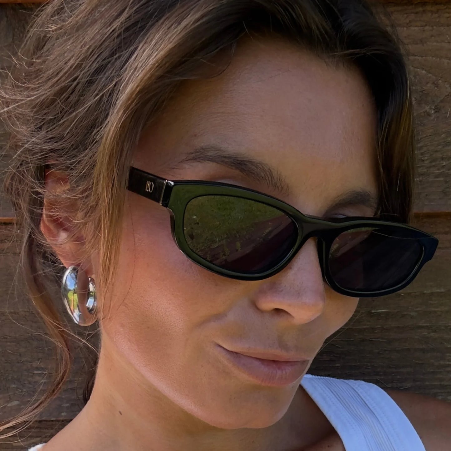 180 EYEWEAR 'GIA' FT. GLOSS BLACK W. BLACK LENS