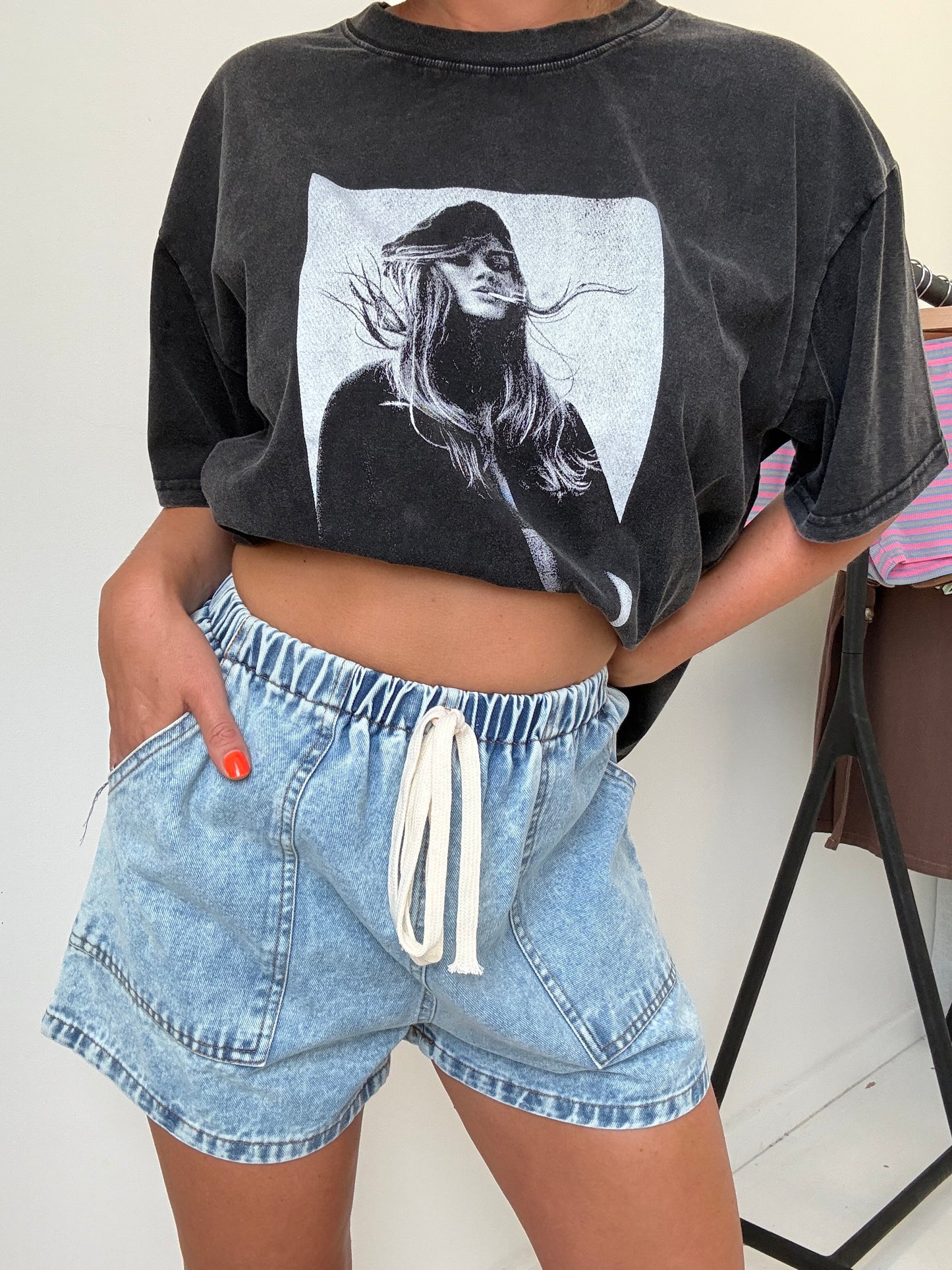 By Frankie/ Luna Denim Short- Light Wash