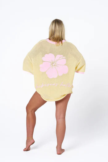 Hibiscus Hotel/ Paradiso Limoncello Knit tee