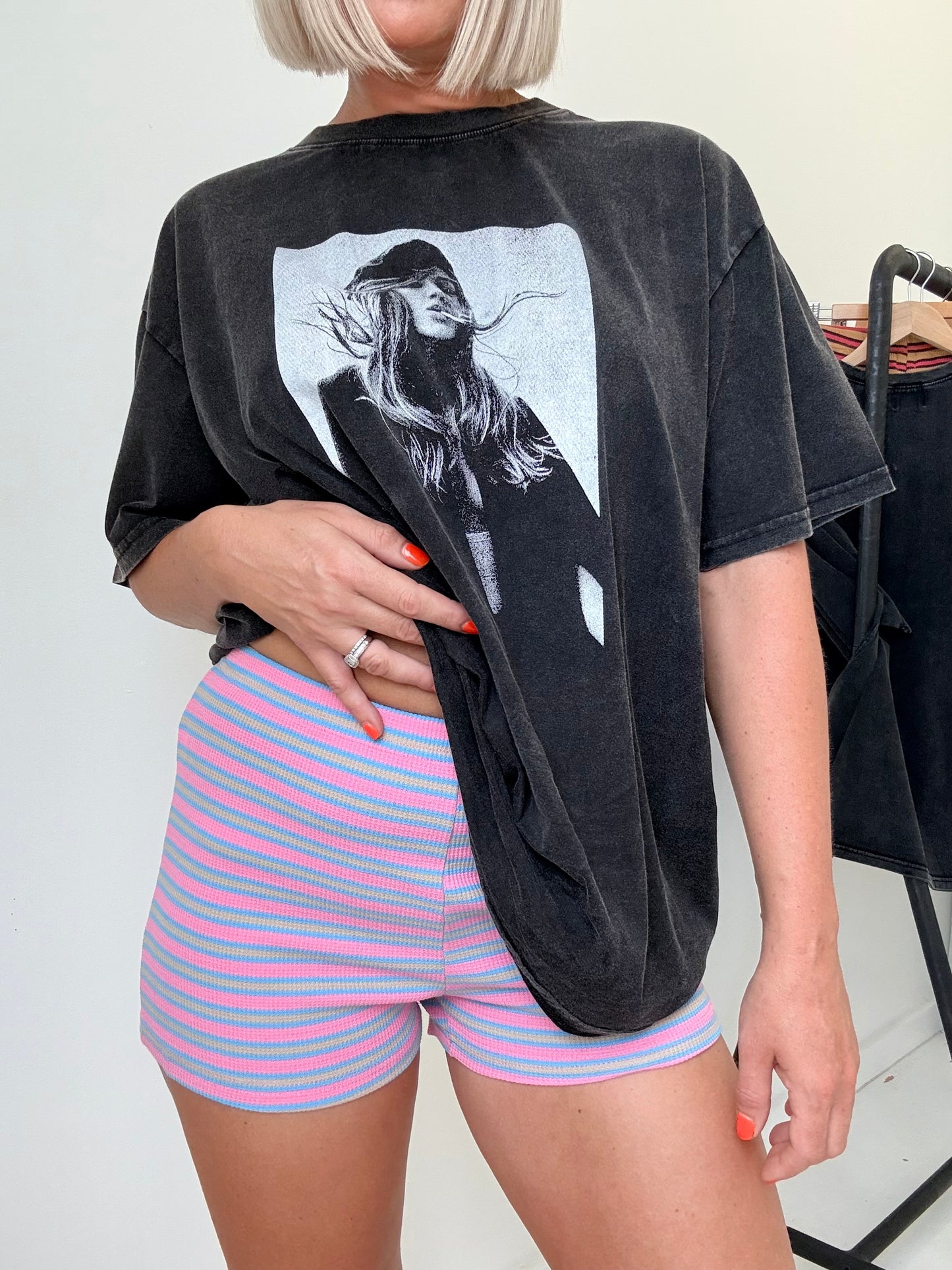 By Frankie/ Knit Short- Pink/violet