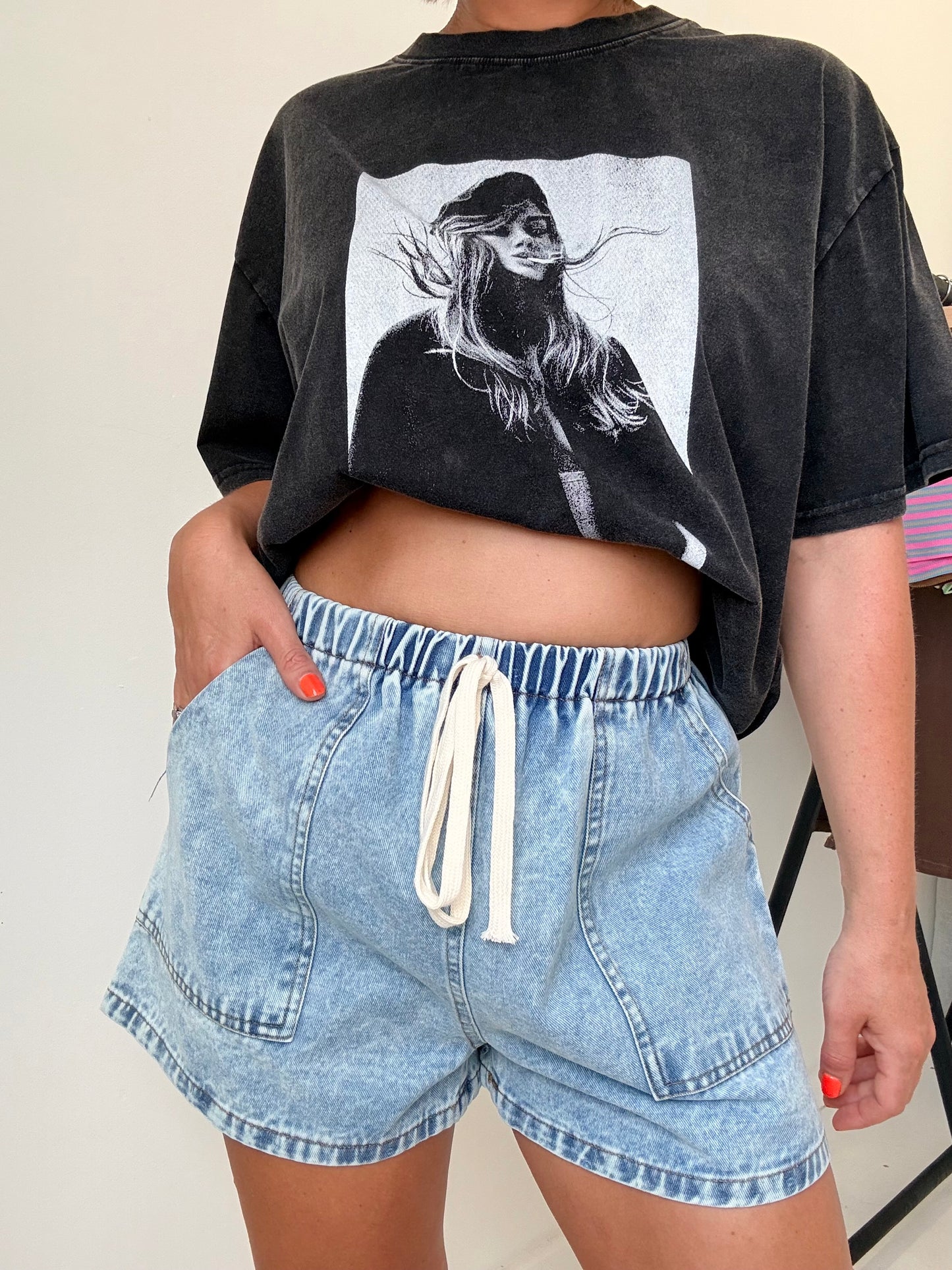 By Frankie/ Luna Denim Short- Light Wash