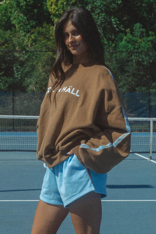 CRACKER DAY CLUB X HALL CLOUD SWEATER - MOCHA