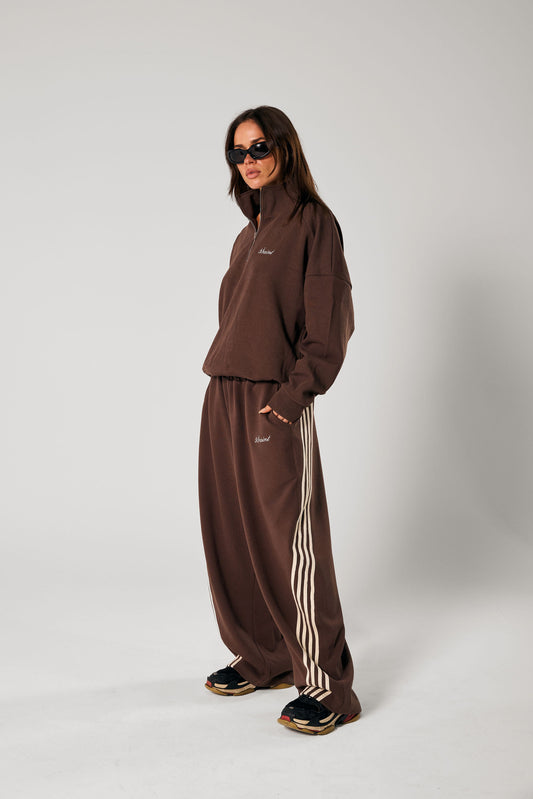 SŚAINT BARREL PANTS-Brown