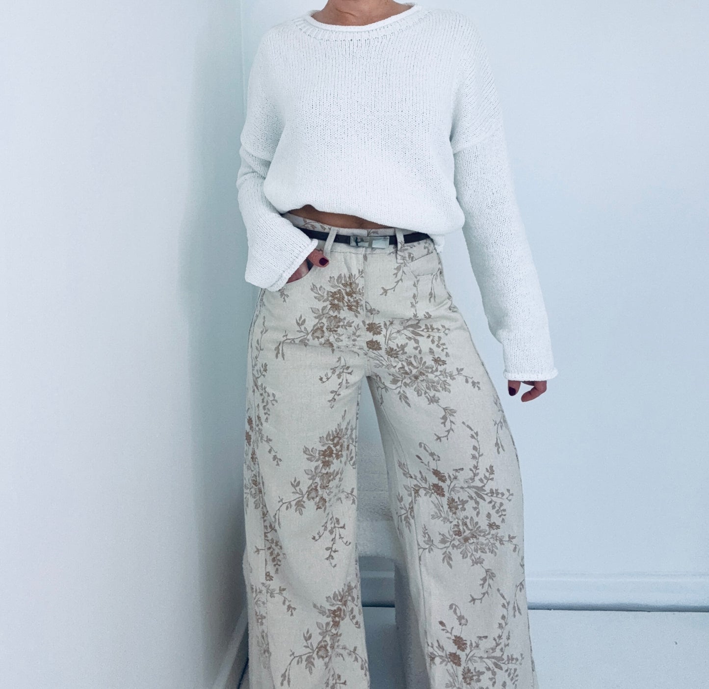 Gia Printed High Slouchy Jeans