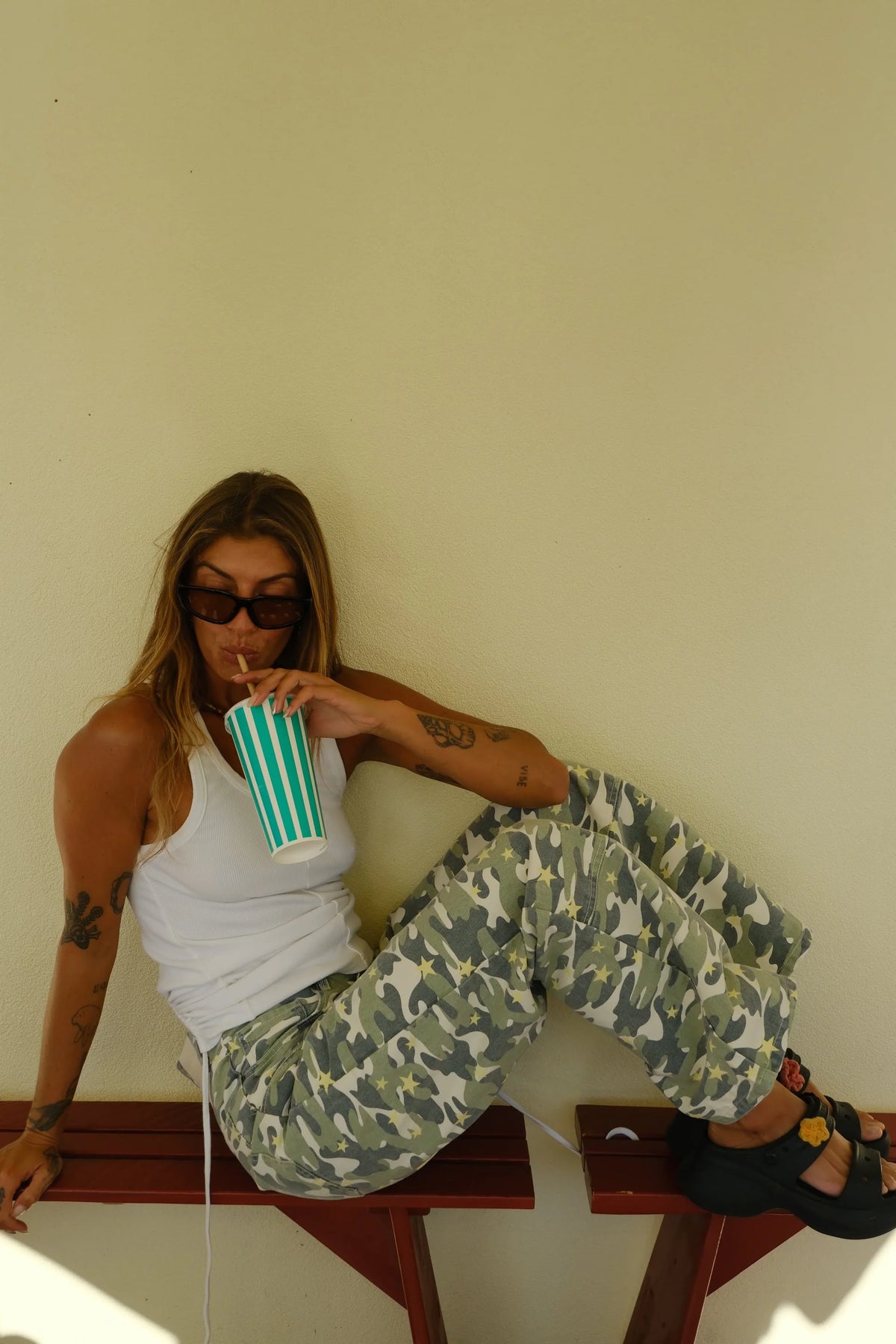 BY BILLIE/ BAGGY JEAN - CAMO STAR