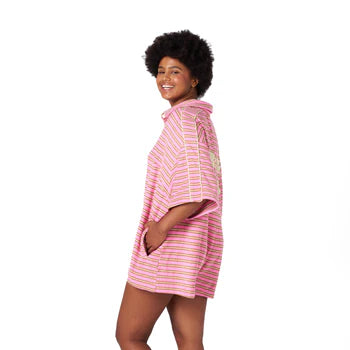 HIBISCUS HOTEL- Candy Stripe Playsuit
