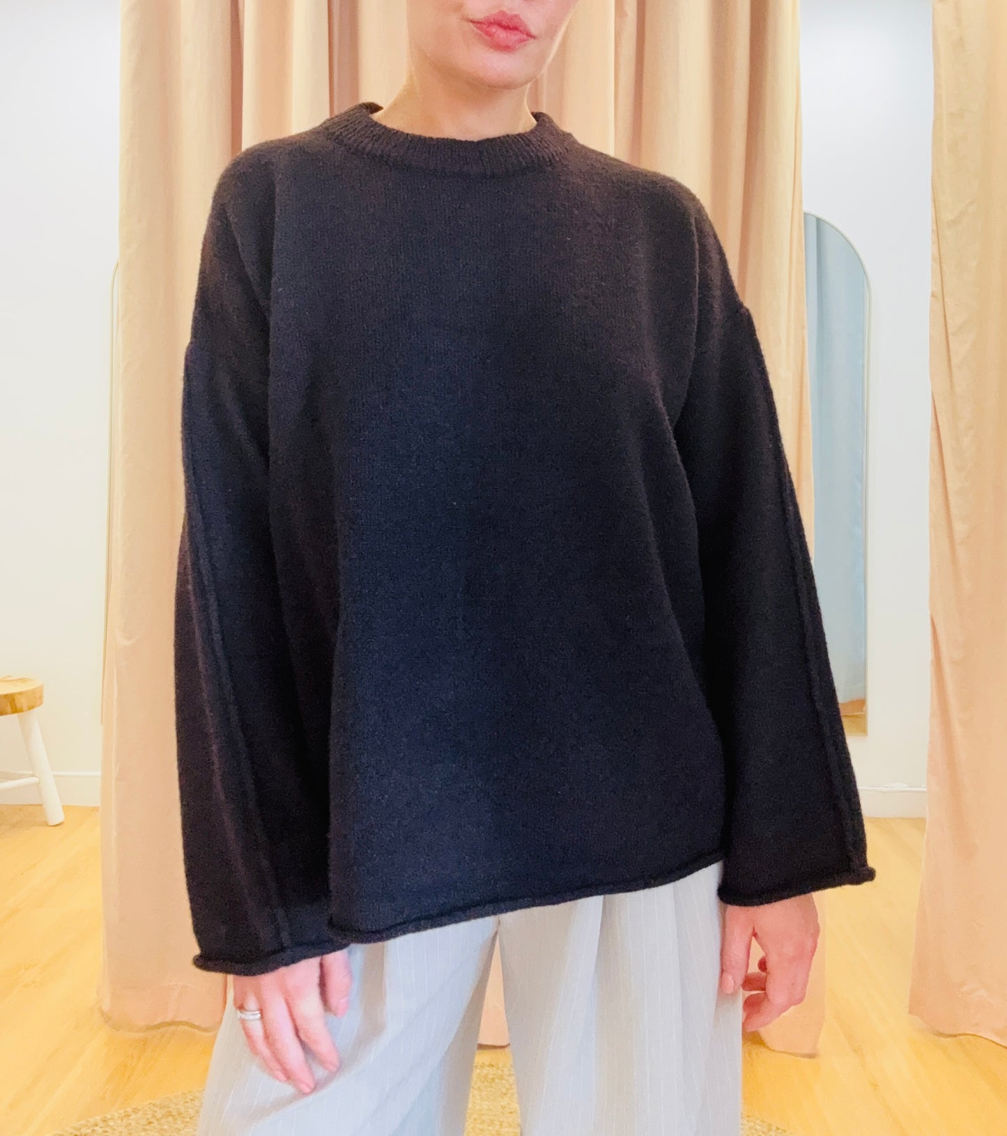 Quinn Oversized Knit- Chocolate