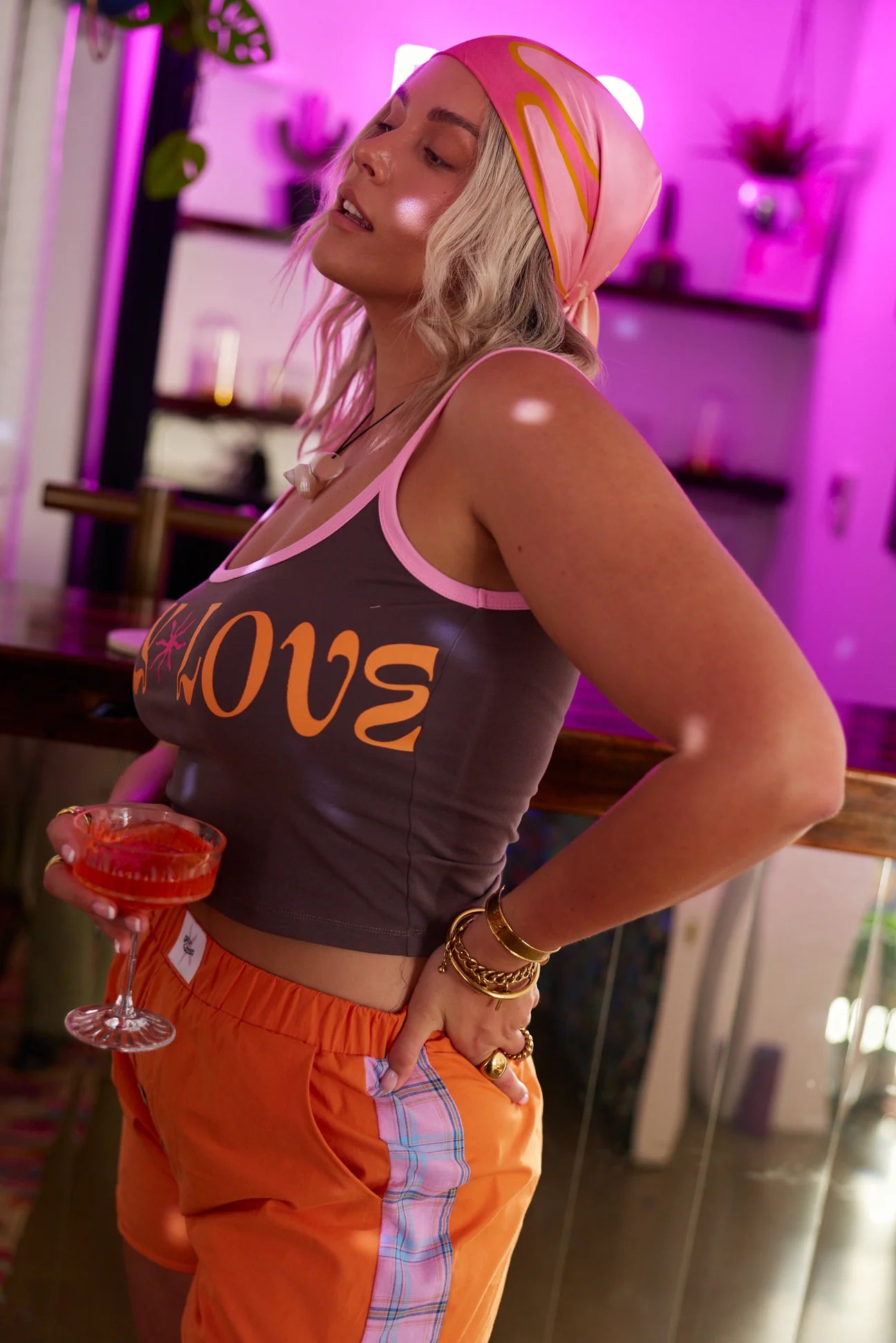 ONLY LOVERS LEFT- Only Love Singlet ~ Basalt