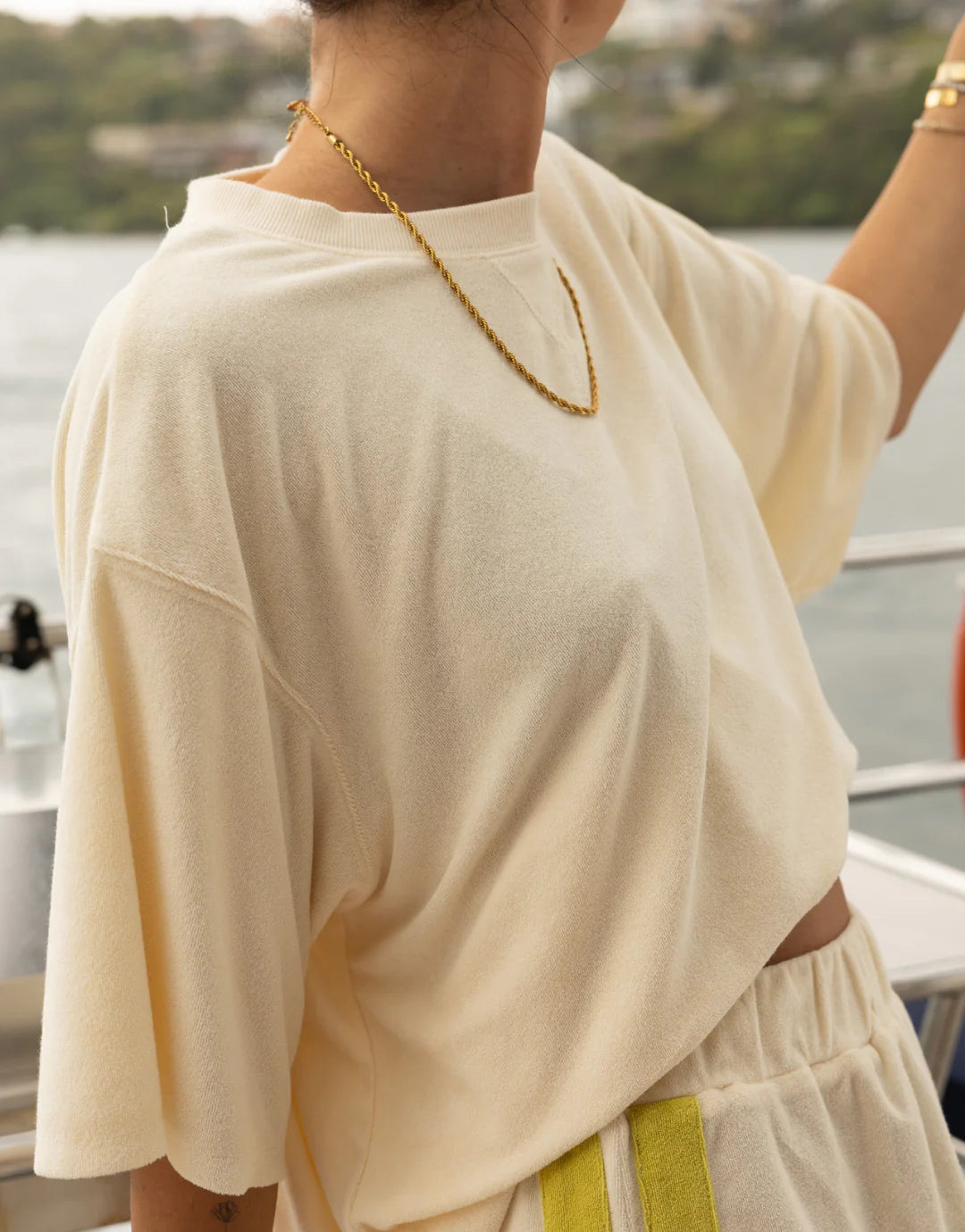 Luna Lane Mason Tee Terry / Cream