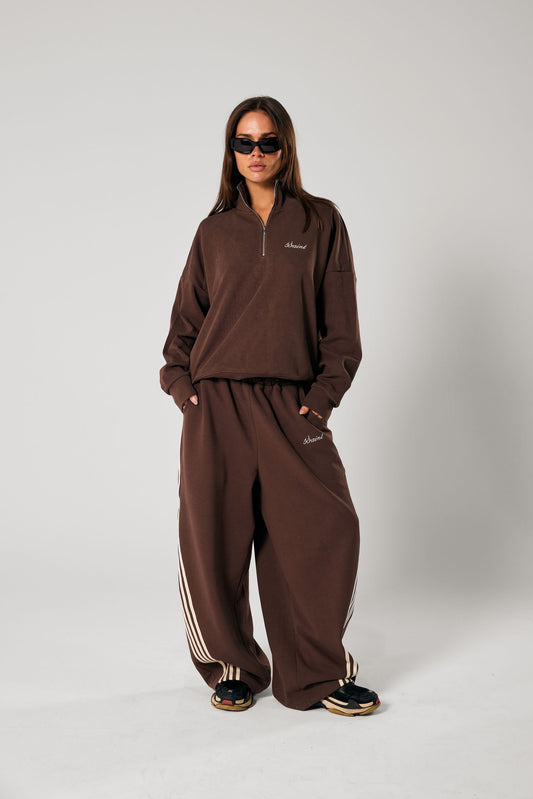 SŚAINT ZIP JUMPER -Brown