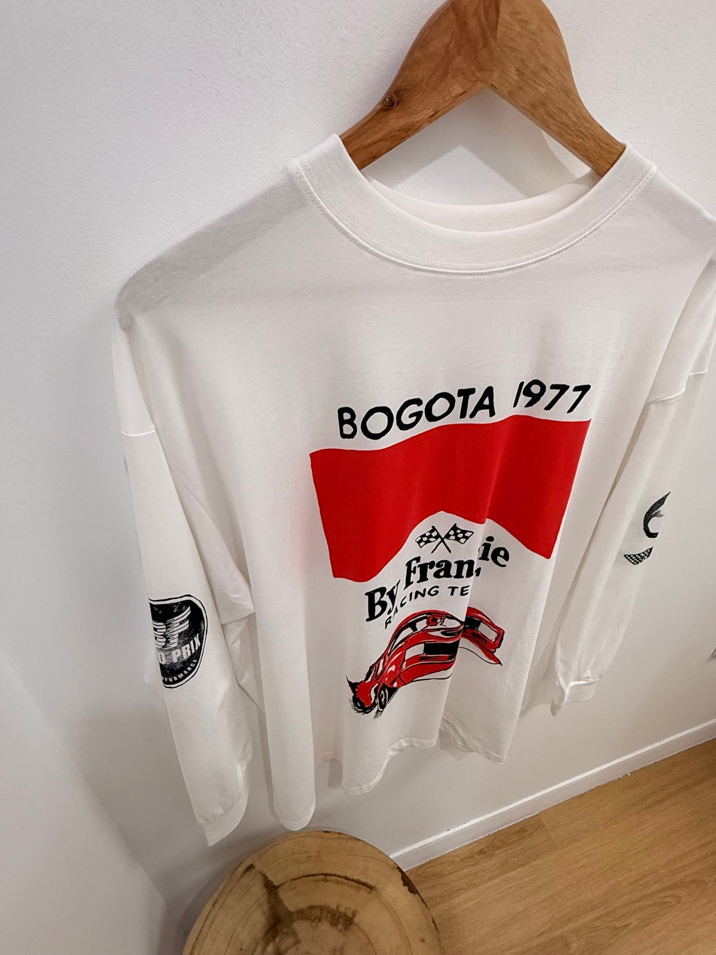 By Frankie/ Racing Team Long Sleeve- White