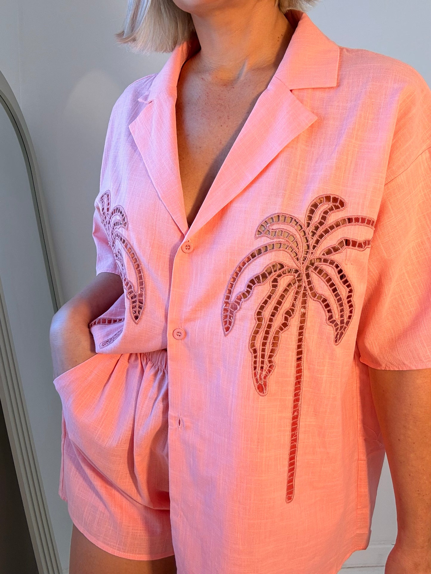 By Frankie / Lottie Palms Set- Peach