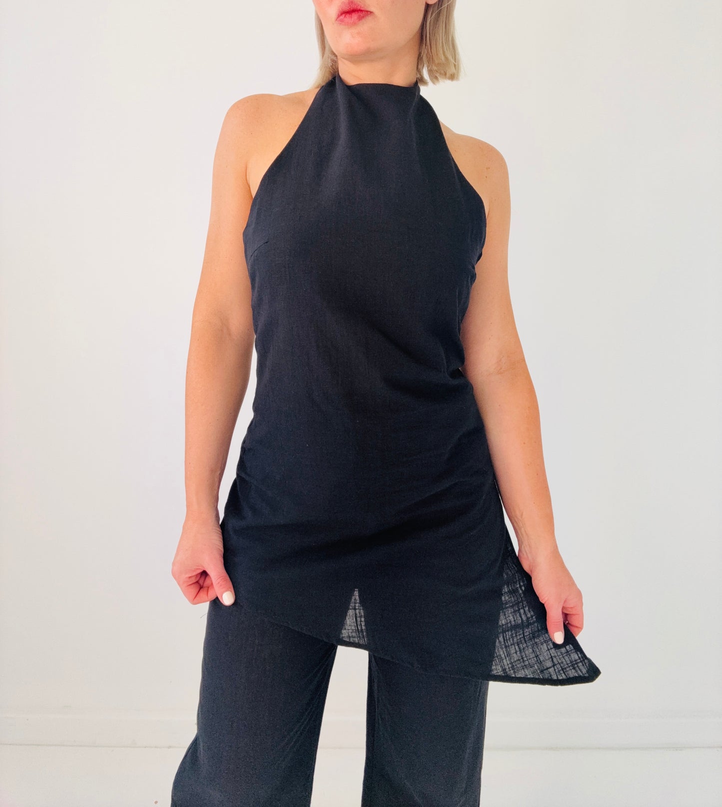 Lotus Pant Set- Black