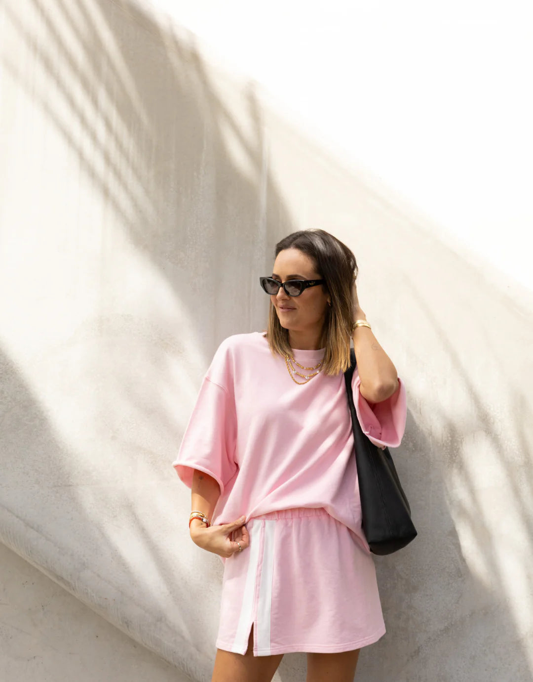 Luna Lane/ The Maya Mini Skirt-Pink