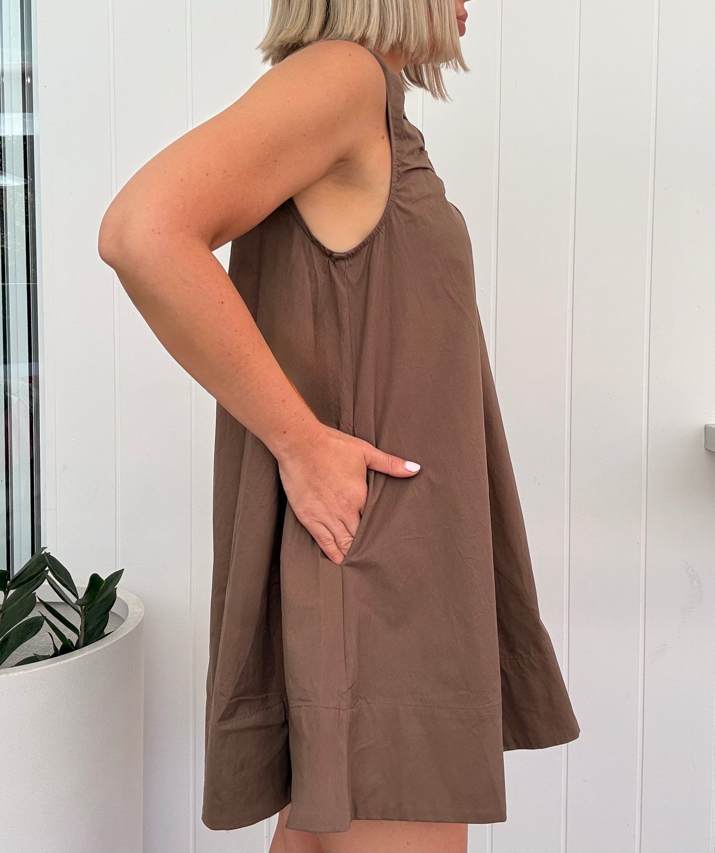 Capri Sun Dress- Chocolate