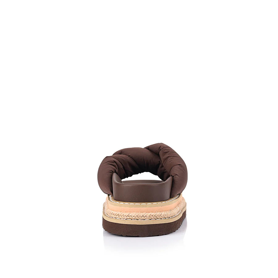 VERALI/THAMES FLATFORM SLIDES - CHOCOLATE BROWN