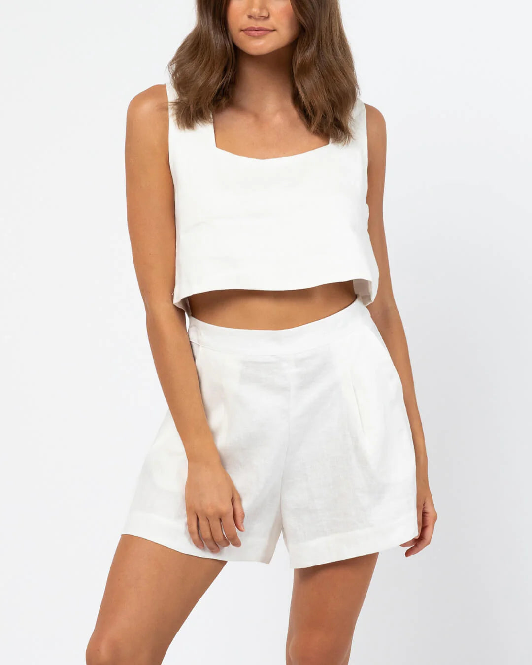 Jude linen short - white