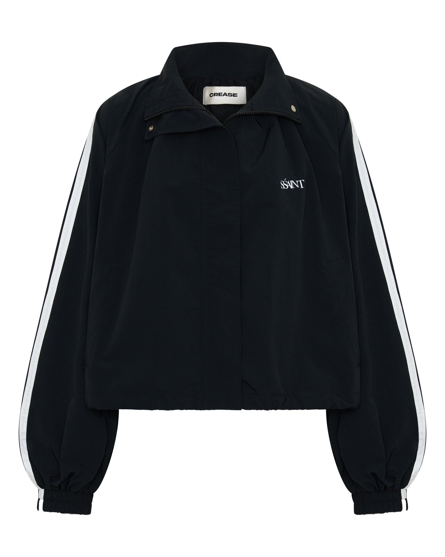 SSAINT- FIGHT NIGHT ZIP WINDBREAKER - BLACK