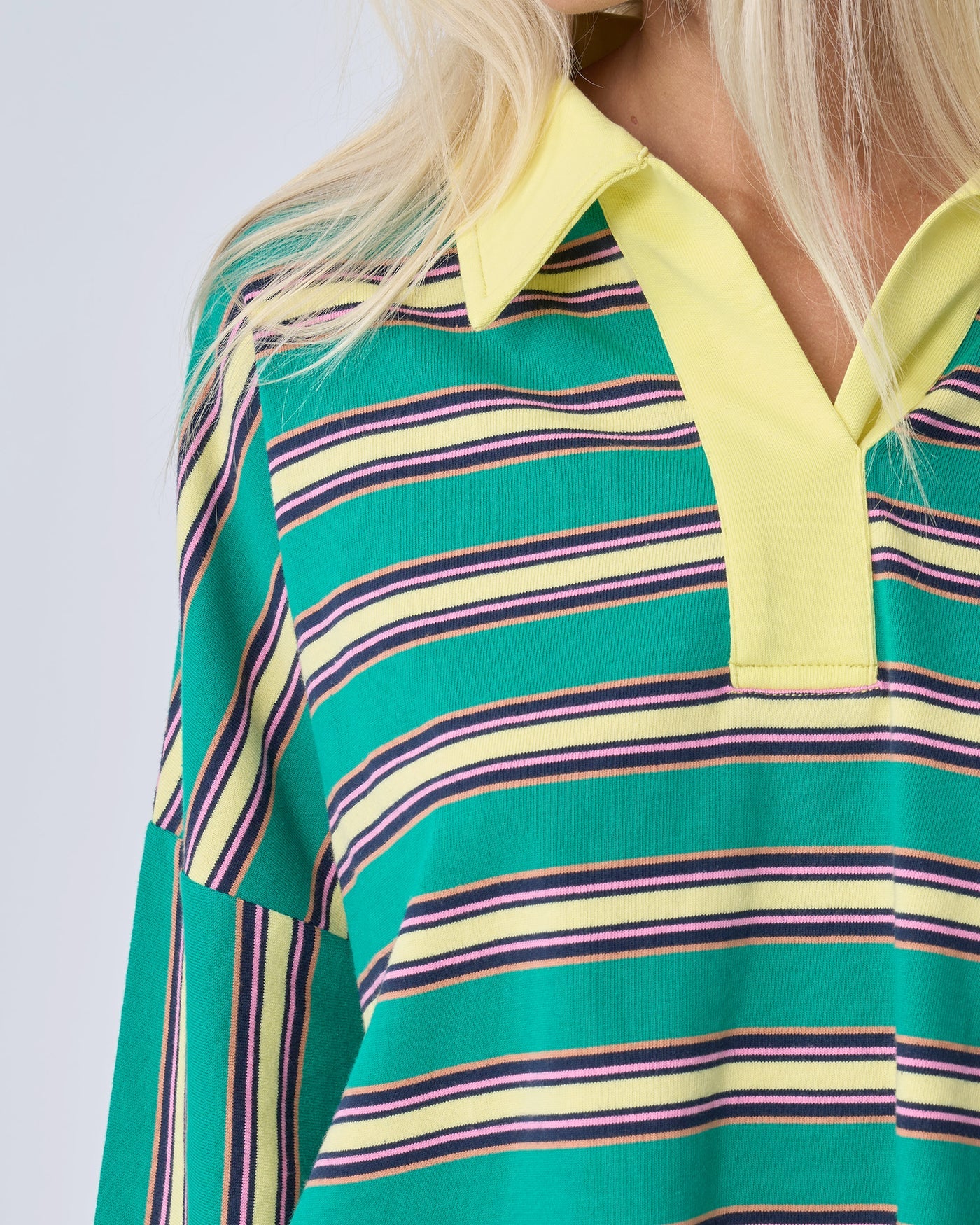NEAR THE SEA-OVERSIZED POLO - GREEN