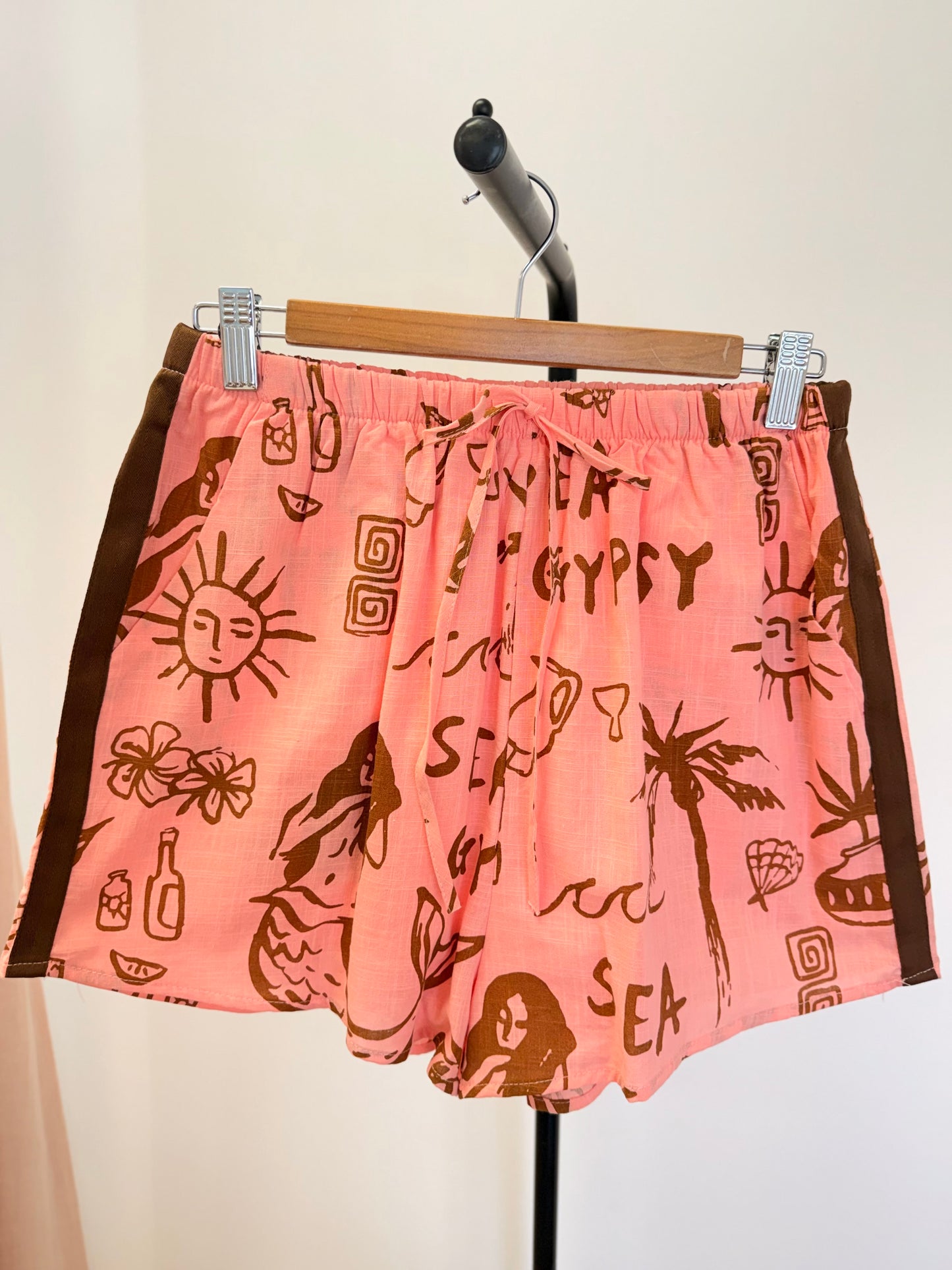 By Frankie/ Sea Gypsy Blouse Set- Peach/Mocha