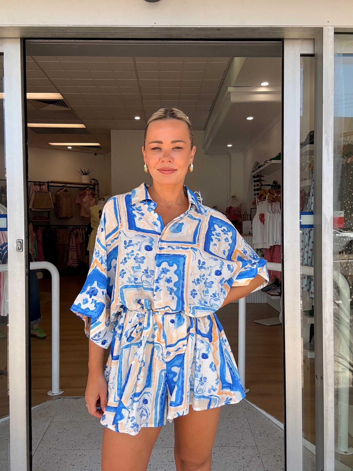 Maeve Playsuit- Ocean