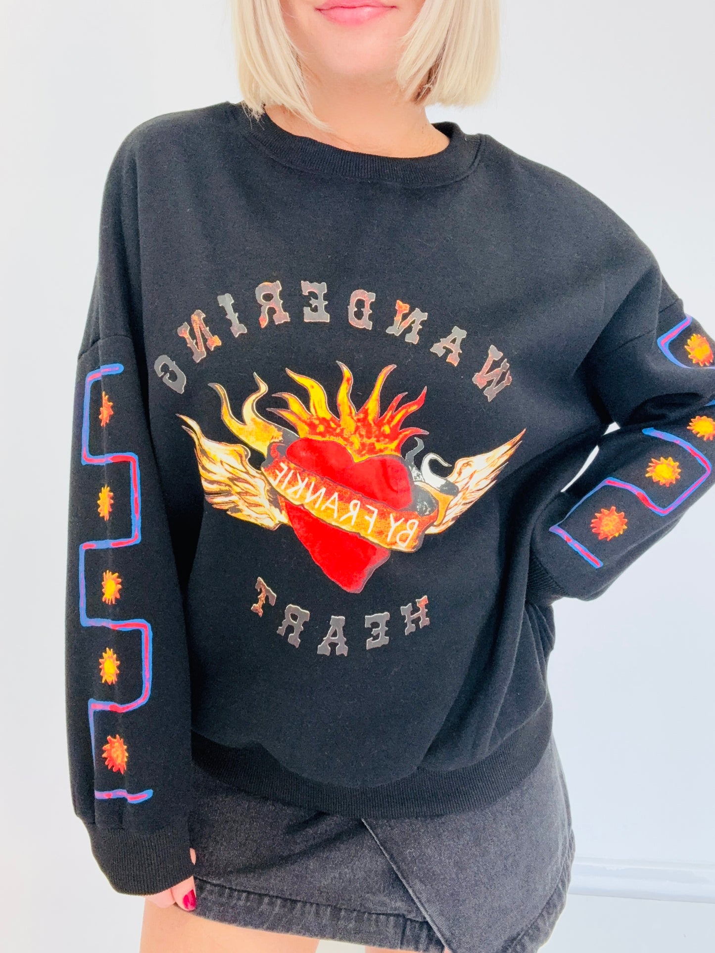 Wandering Heart Jumper- Black