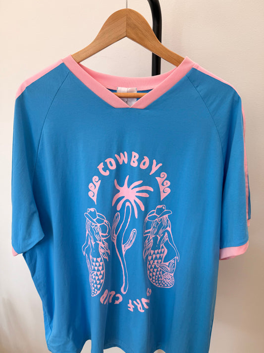 By Frankie/ Racer Tee- Cowboy Surf Club