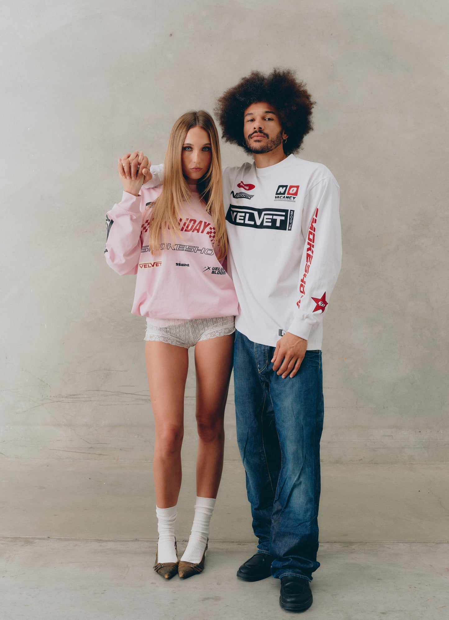 SSAINT/ SIGNATURE MOTO TEE - PINK