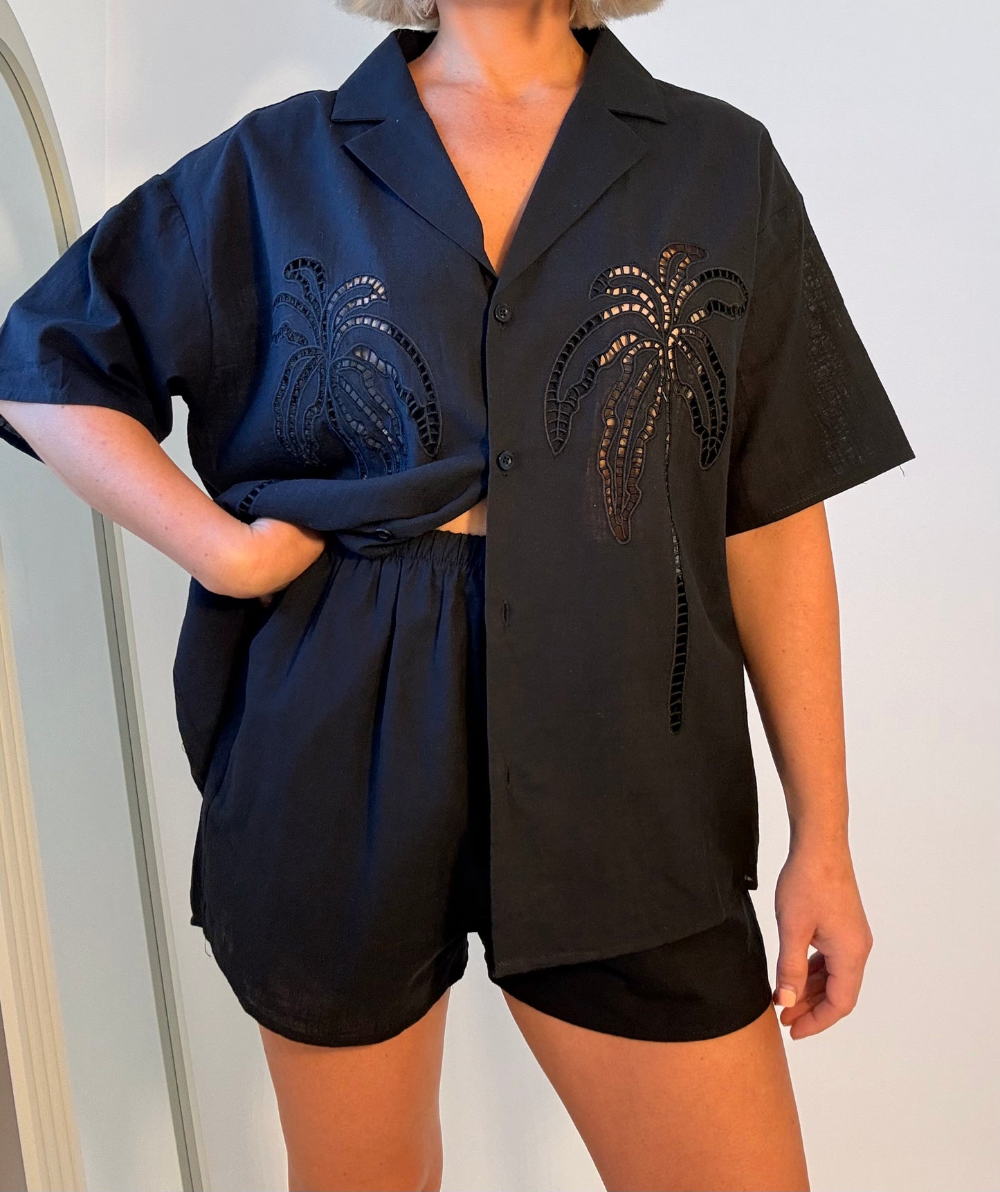 By Frankie/ Lottie Palms Set- Black