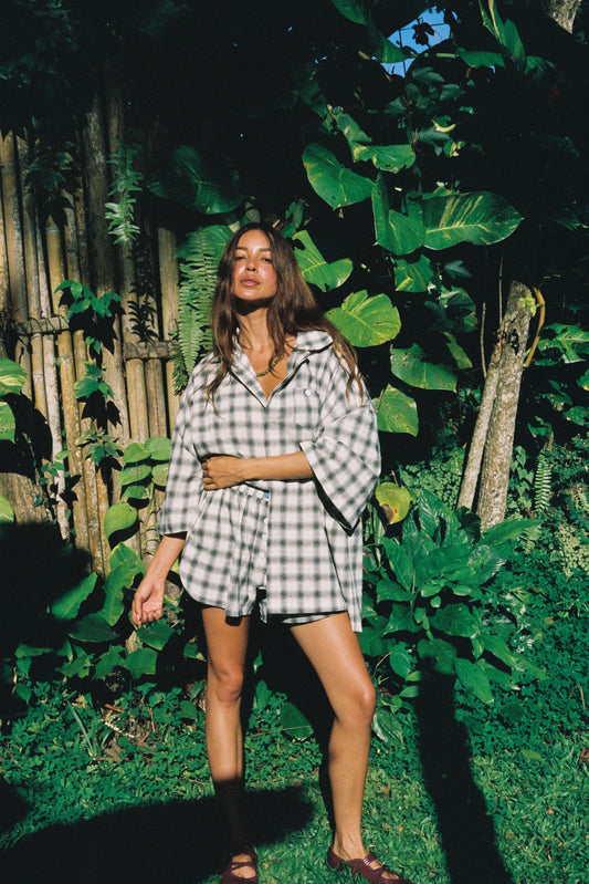CIAO CIAO/ SONDER CHECK BUNGALOW SHIRT