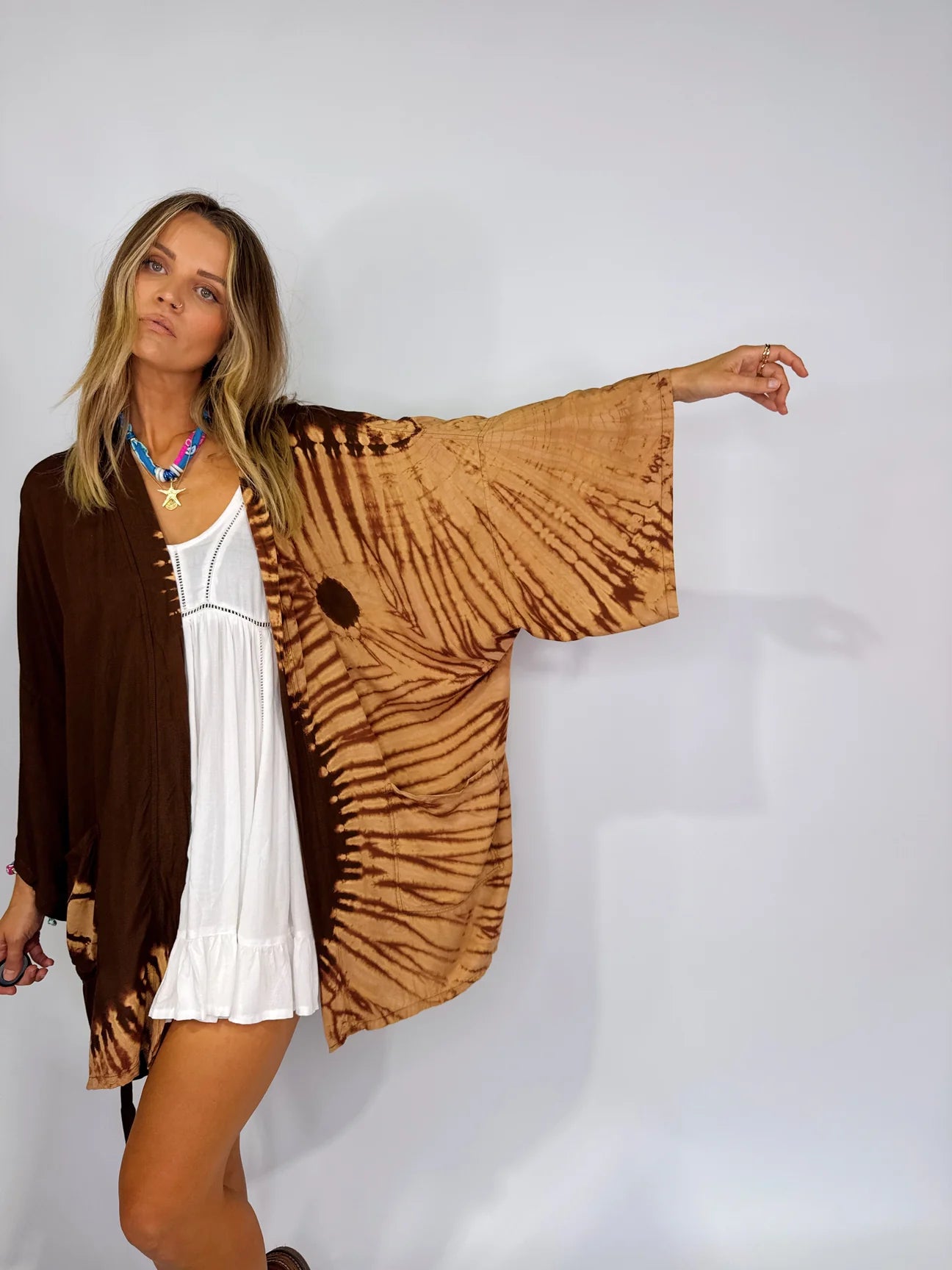 ONLY LOVERS LEFT- Mid Length Kimono ~ Yin Yang