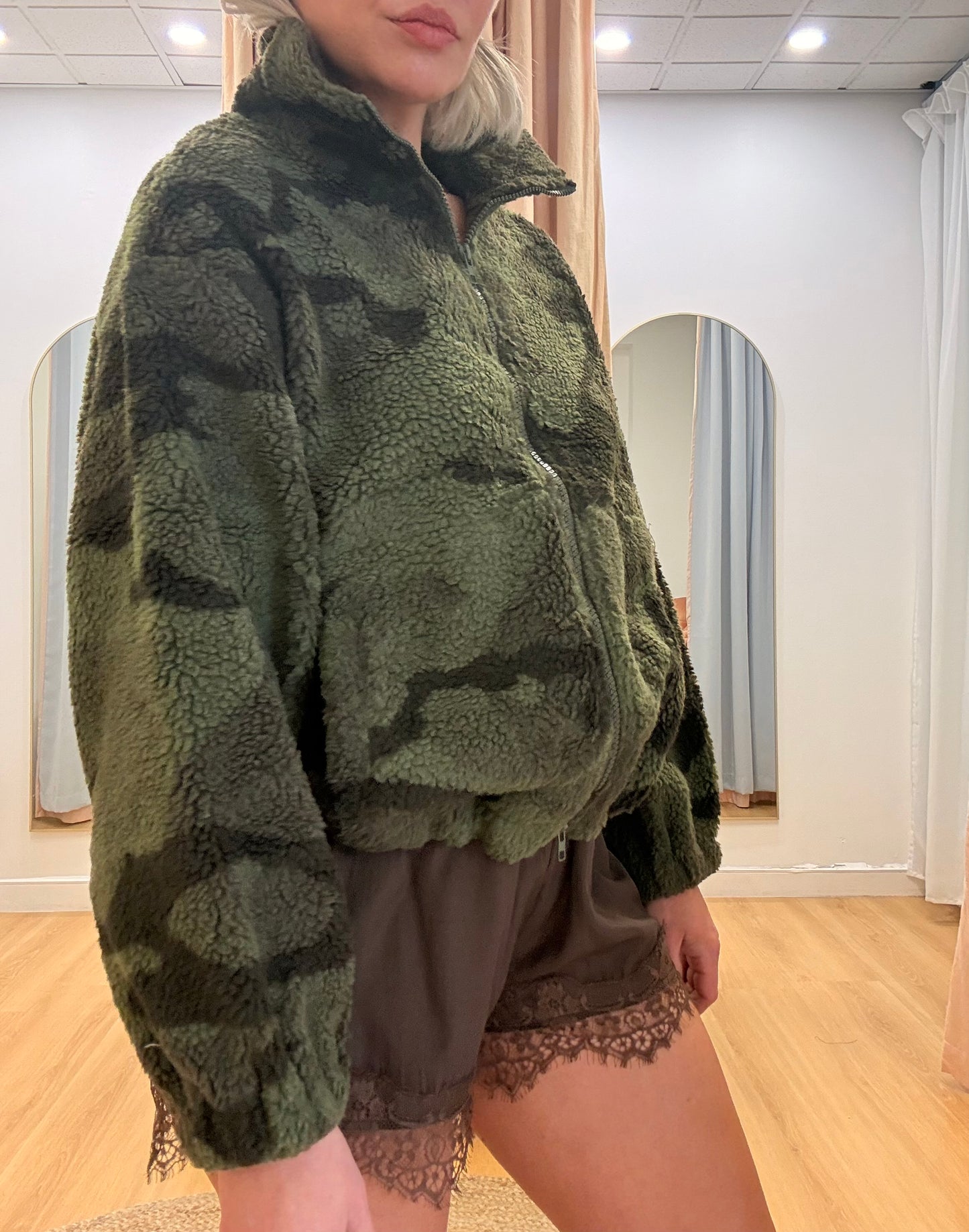 By Frankie/ Camo Teddy Jacket