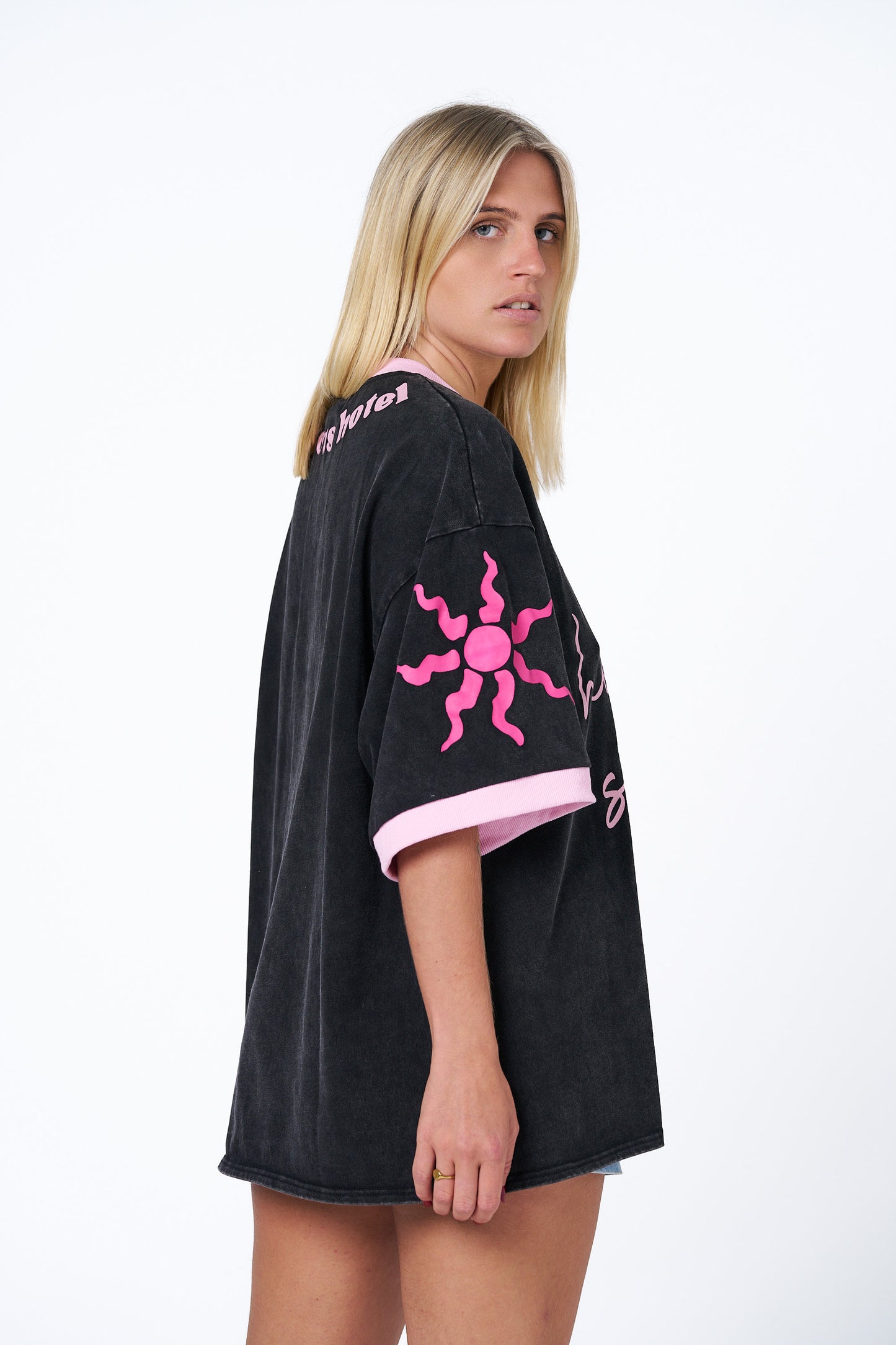 Hibiscus Hotel- Holiday State of Mind Oversized Tee