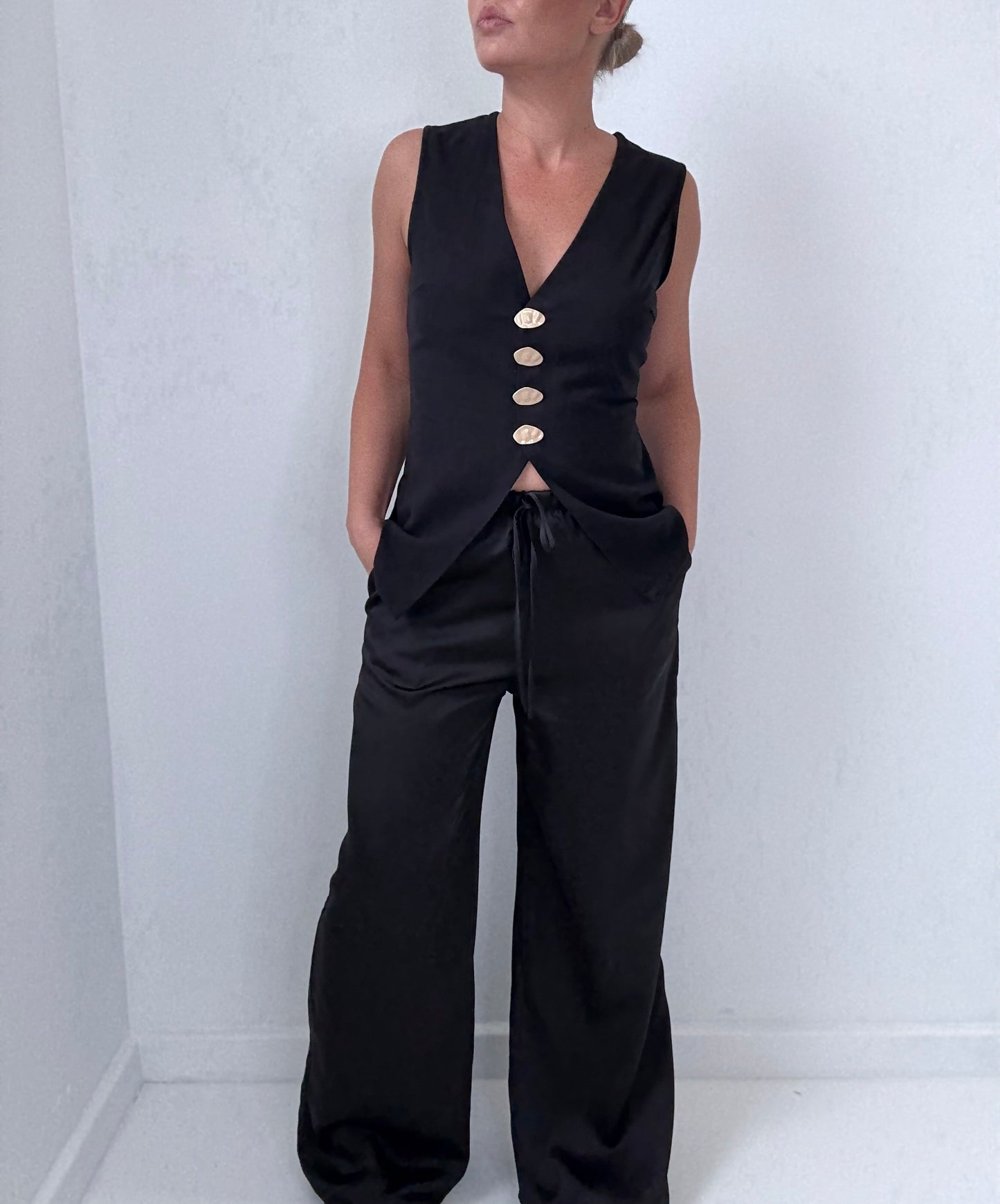 Luna vest set- Black
