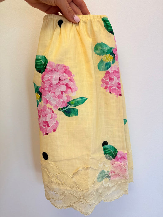 By Frankie/ Hydrangea Polka Lace Skirt