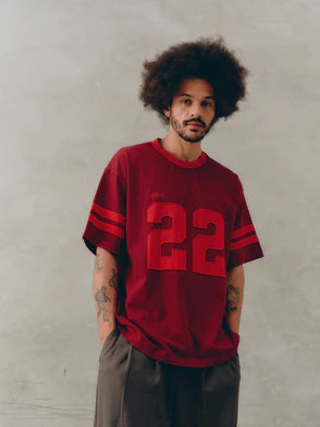 SSAINT- 22 MOTION TEE - CHERRY & RED