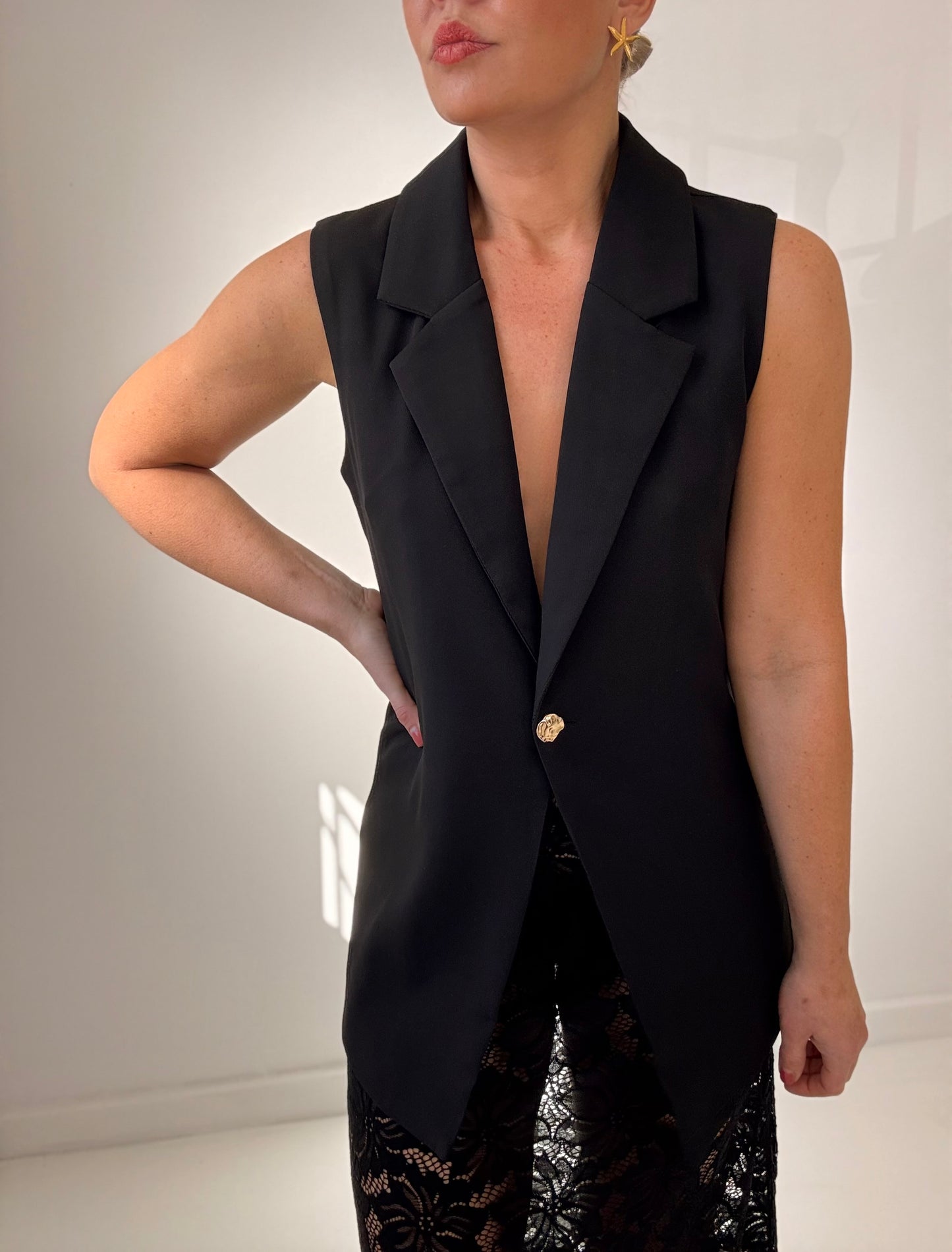 Mya Vest Set- Black