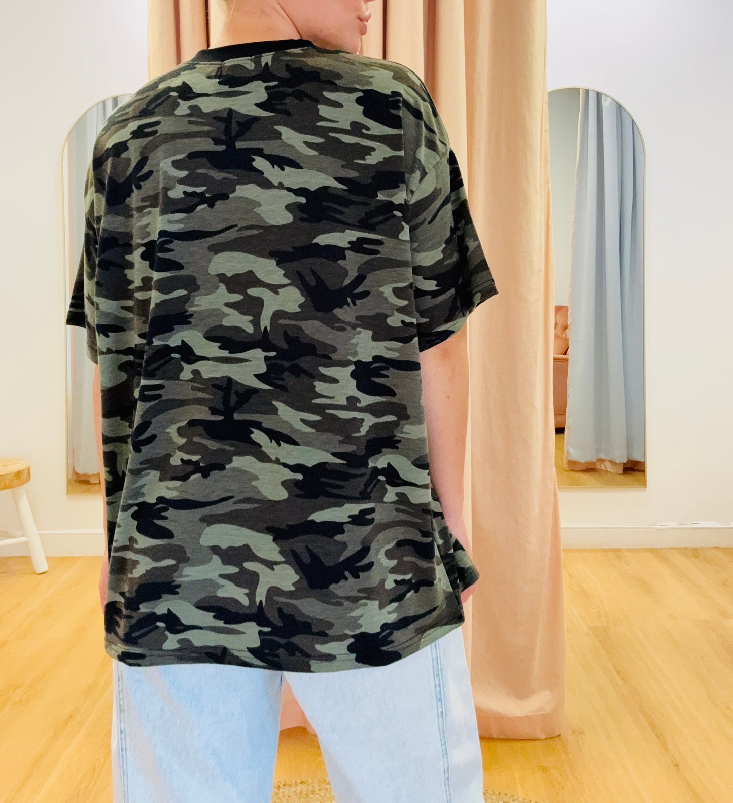 By Frankie- Camo Oversized Tee