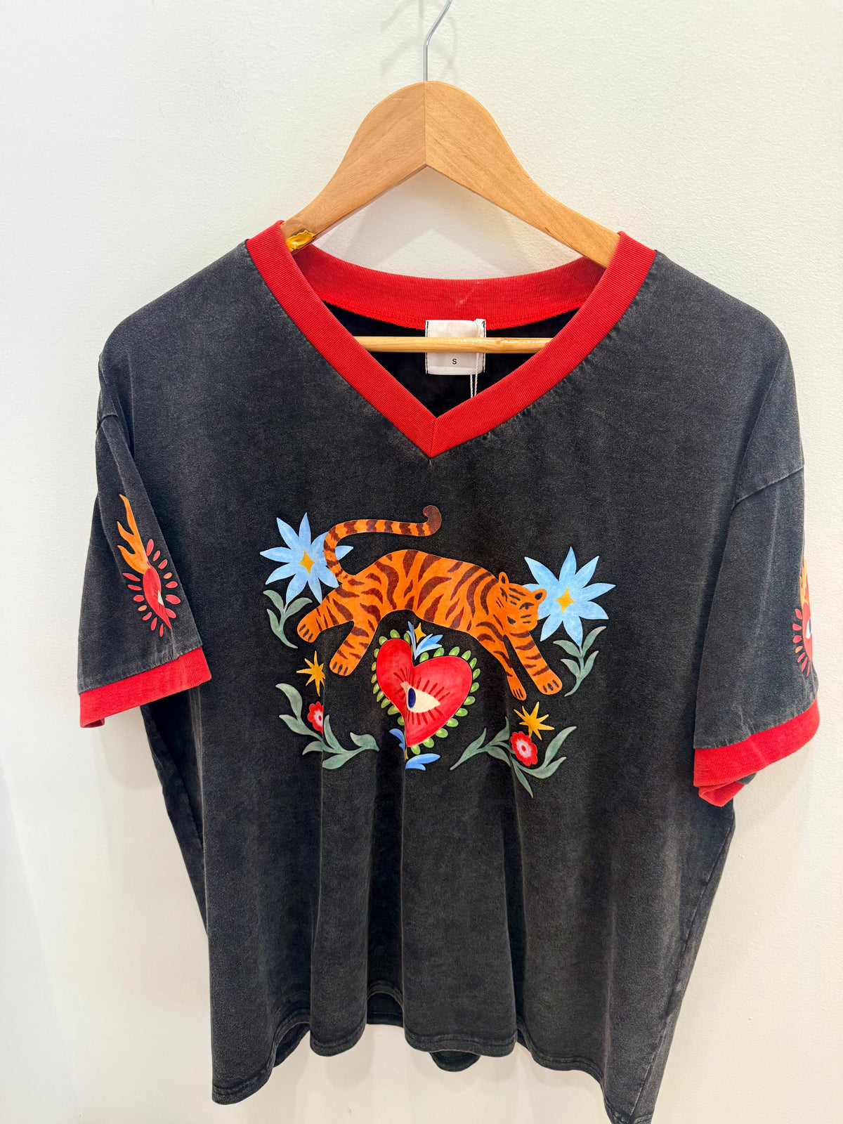 By Frankie/ Tiger Tee- Acid Wash
