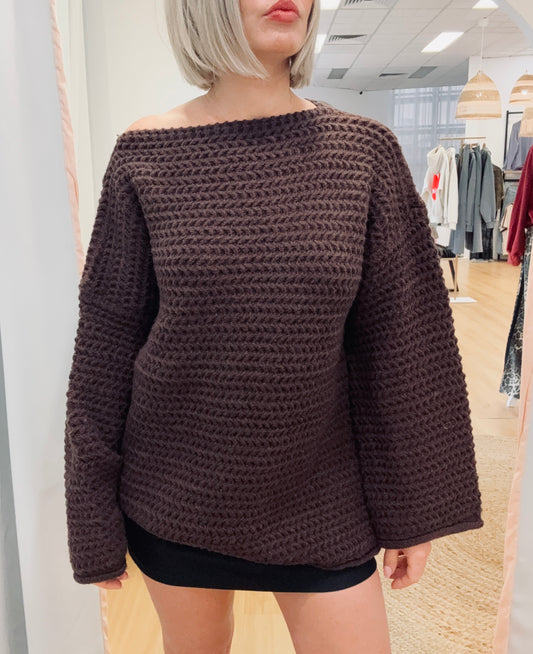 Nova knit- chocolate
