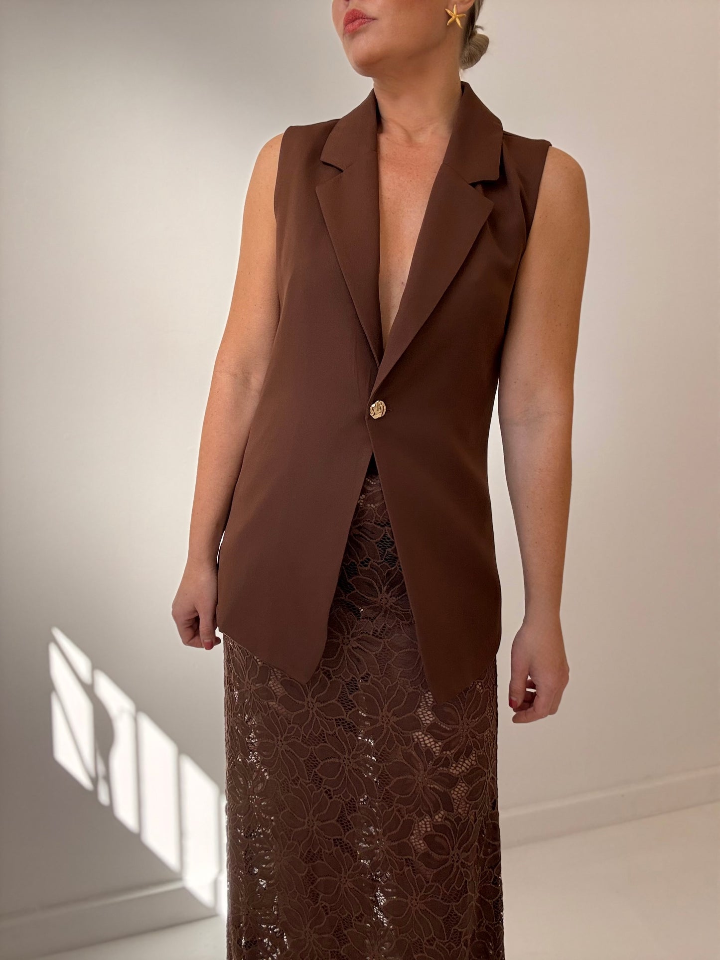 Mya Vest Set- choc
