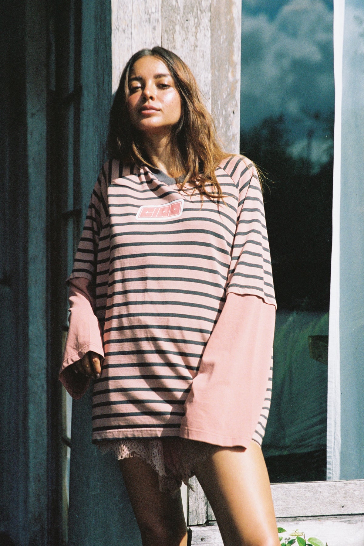 CIAO CIAO/ DOUBLE TROUBLE LS TEE