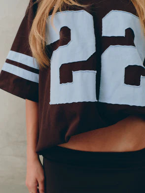 SSAINT 22 MOTION TEE - POWDER BLUE & ESPRESSO