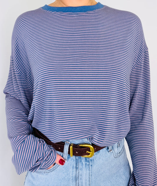 Bonnie stripe- Violet/pink